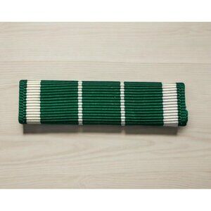 US Army Civilian Service Commendation Ribbon Pin Green White Stripes LIGI
